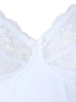 Solada Body intimo donna modellante con dettagli pizzo COPPA B - bianco