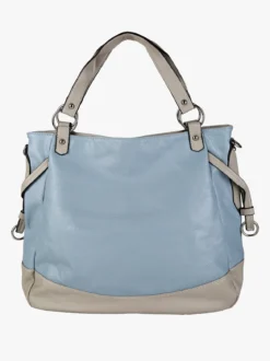 Solada Borsa a spalla da donna bicolore - azzurro