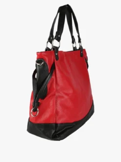 Solada Borsa a spalla da donna bicolore - rosso