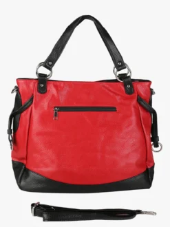 Solada Borsa a spalla da donna bicolore - rosso