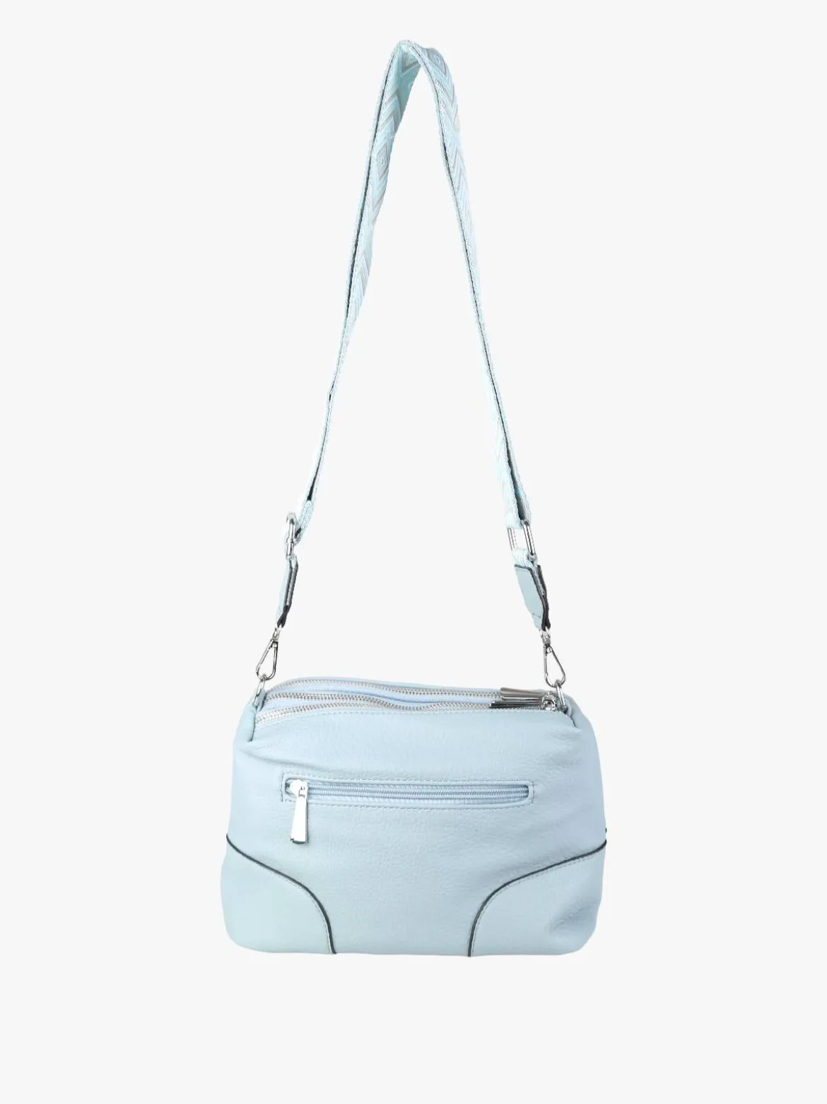 Solada Borsa a tracolla da donna in ecopelle - azzurro