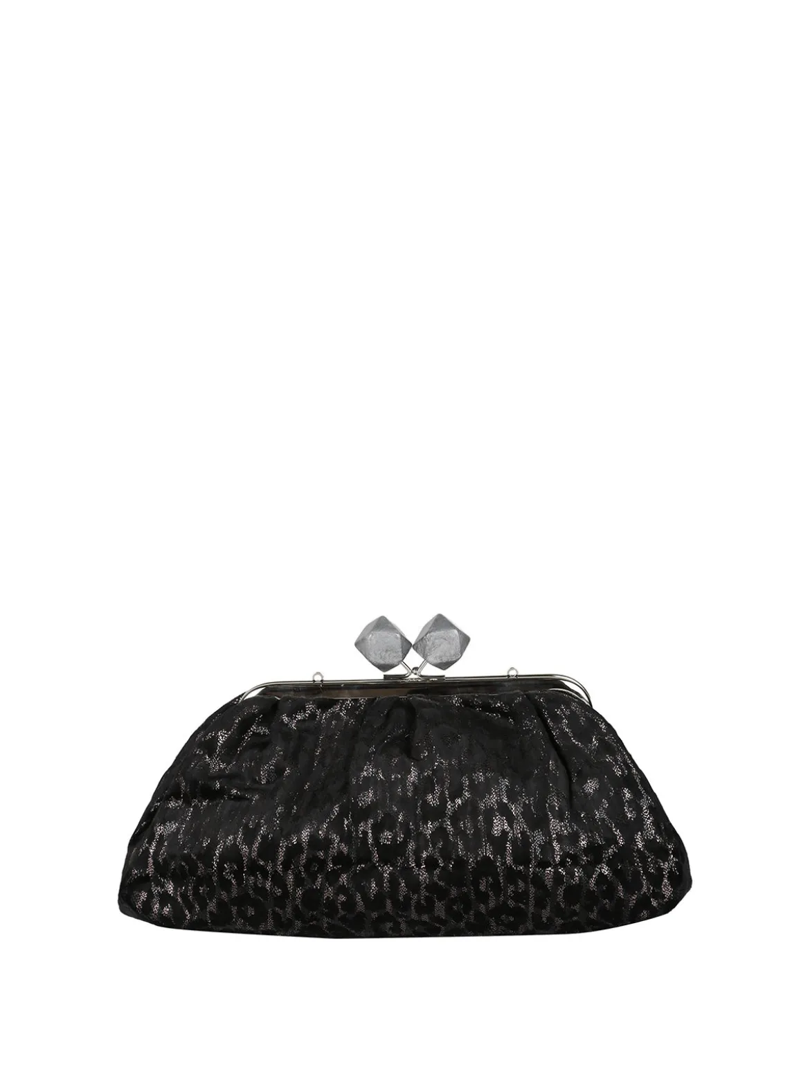 Solada Borsa clutch da donna animalier - argento