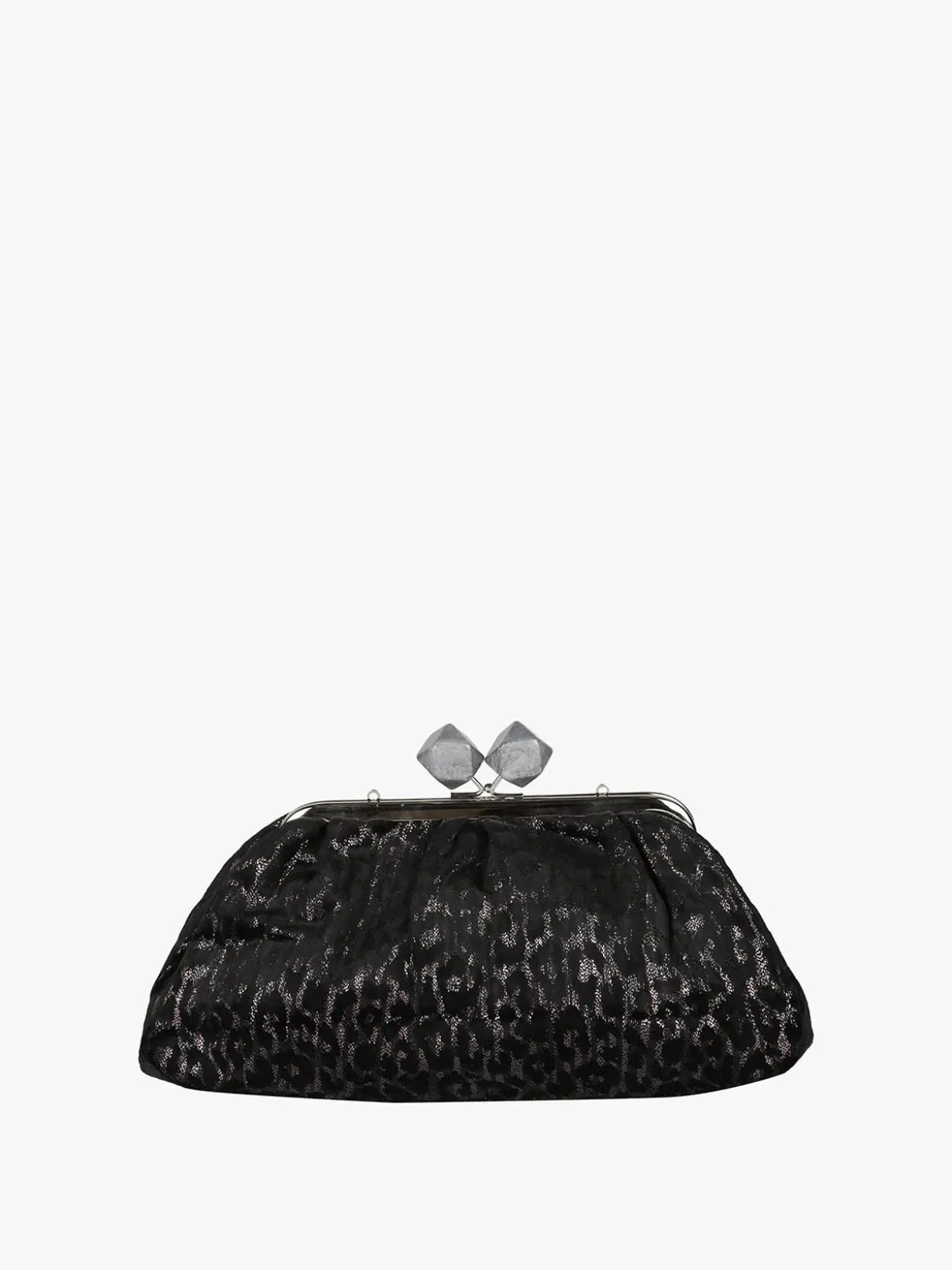 Solada Borsa clutch da donna animalier - argento