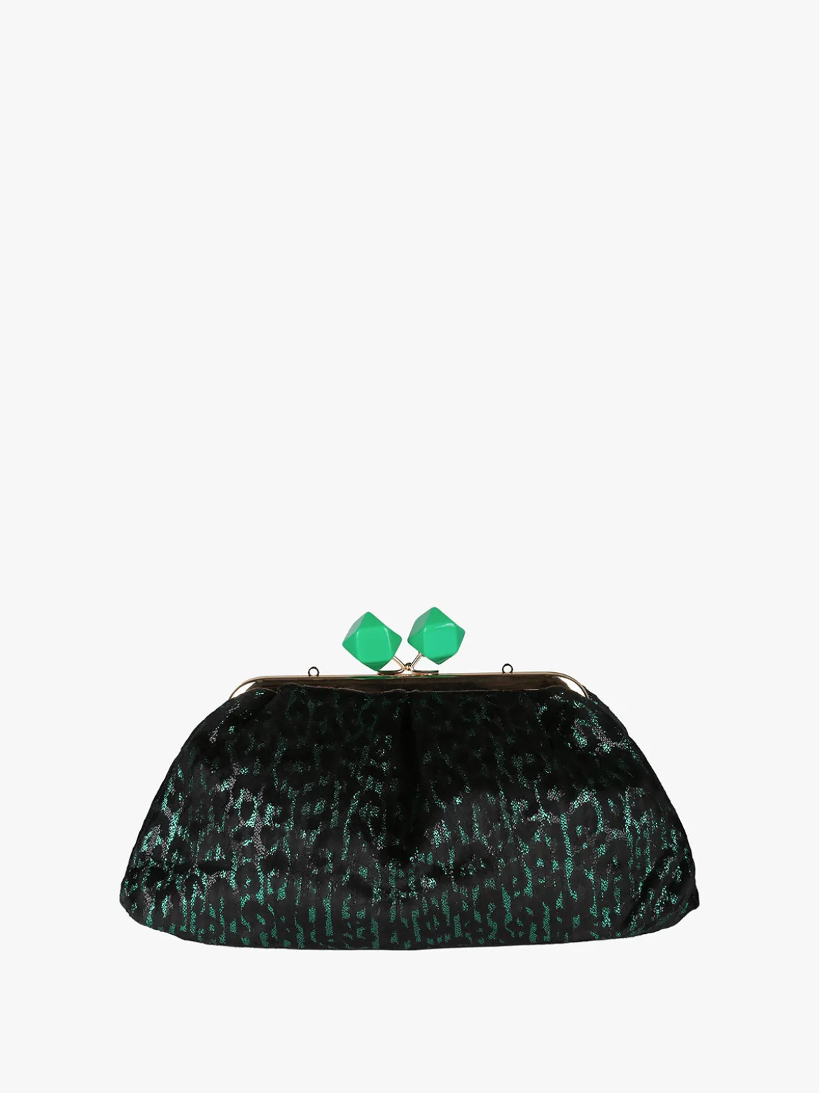 Solada Borsa clutch da donna animalier - verde