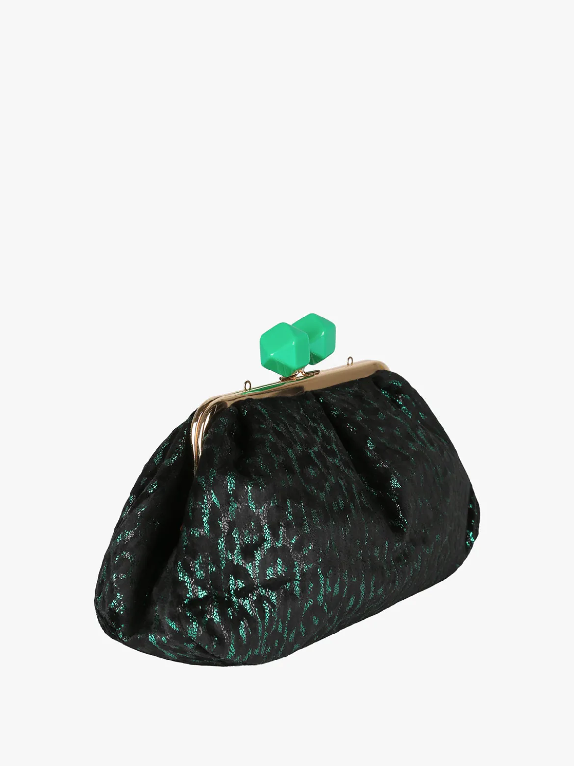 Solada Borsa clutch da donna animalier - verde