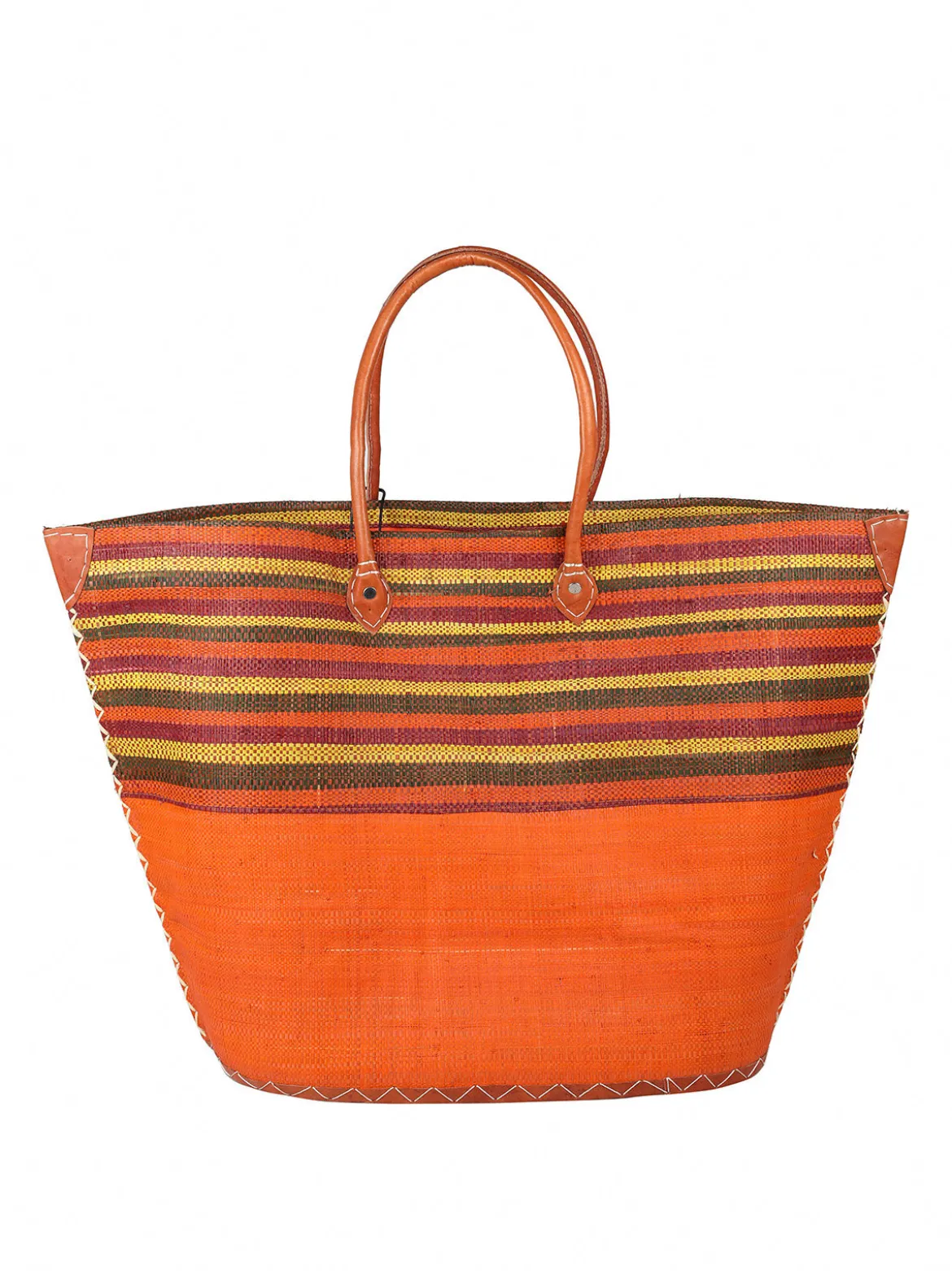 Solada Borsa da mare in paglia colorata