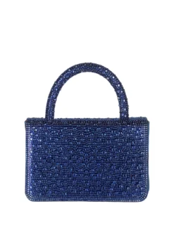 Solada Borsa donna gioiello con strass - blu