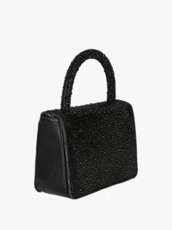 Solada Borsa donna gioiello con strass - nero