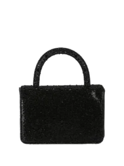 Solada Borsa donna gioiello con strass - nero