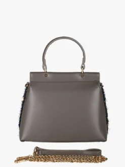 Solada Borsa gioiello con paillettes e strass - grigio scuro
