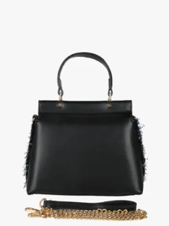 Solada Borsa gioiello con paillettes e strass - nero