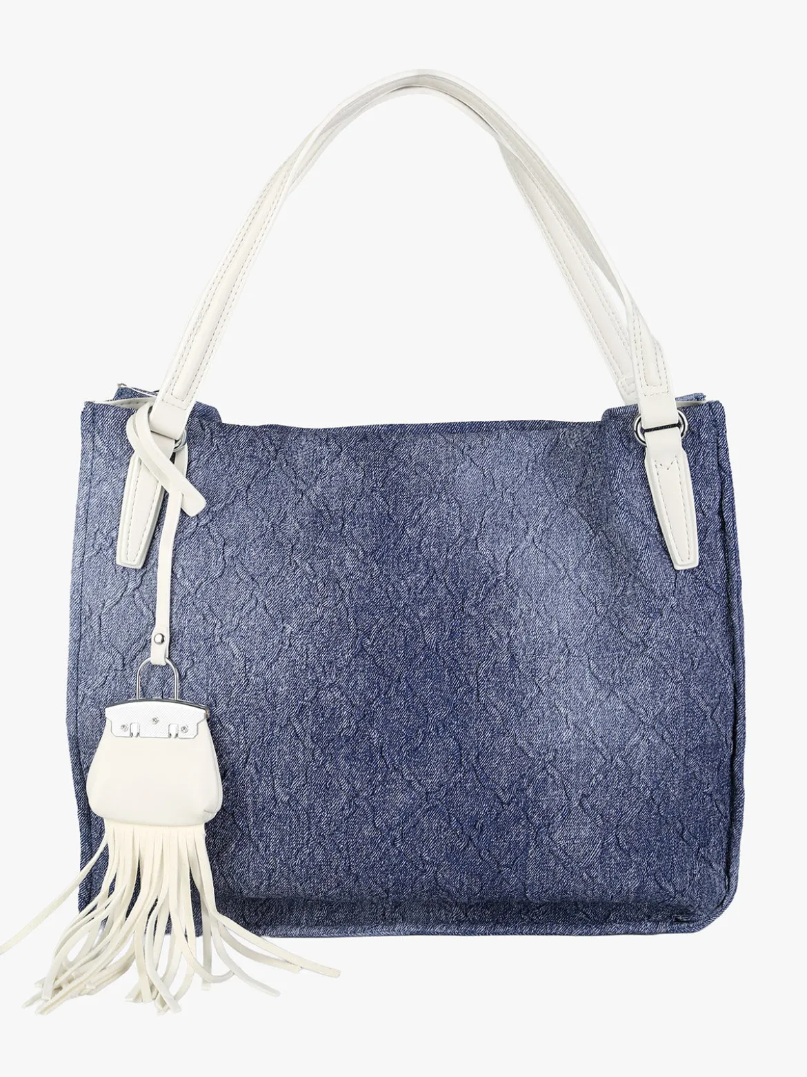 Solada Borsa hobo da donna con doppi manici - bianco