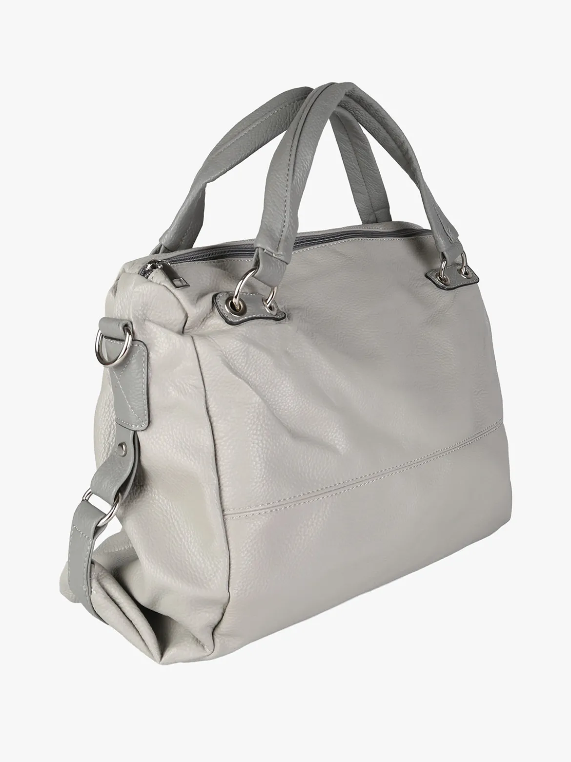 Solada Borsa hobo da donna con doppi manici - grigio chiaro