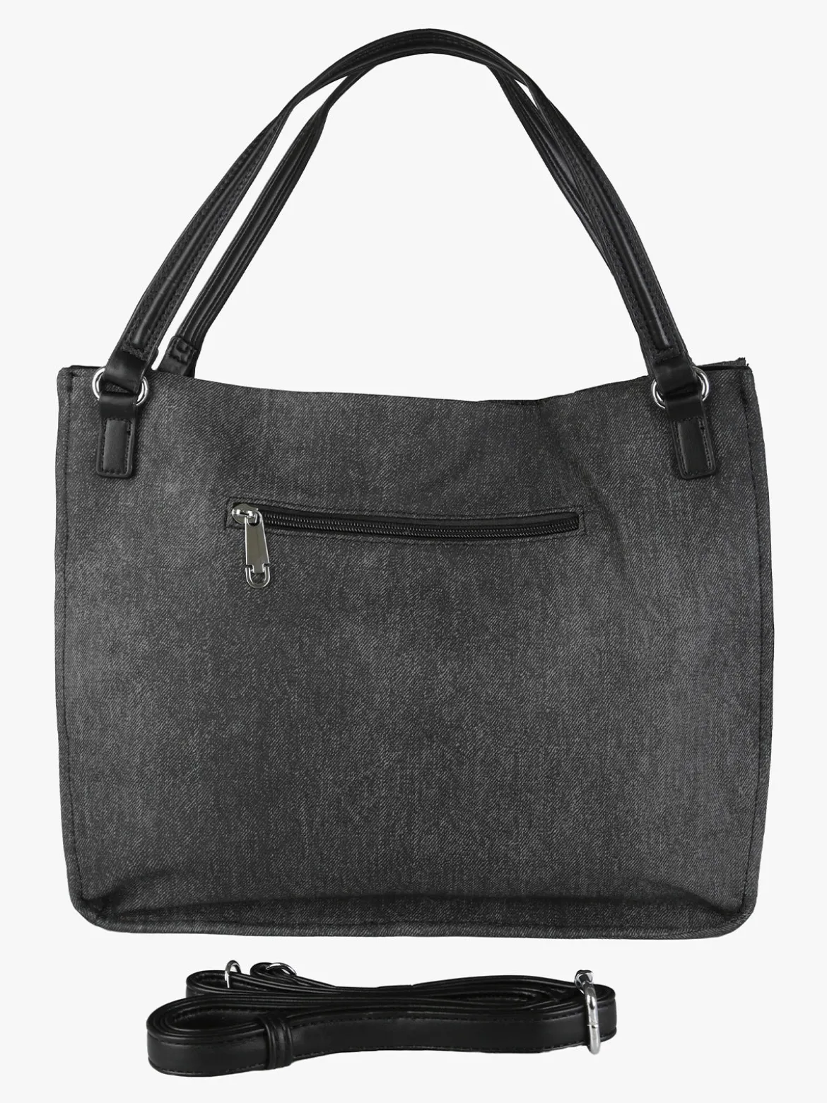 Solada Borsa hobo da donna con doppi manici - nero