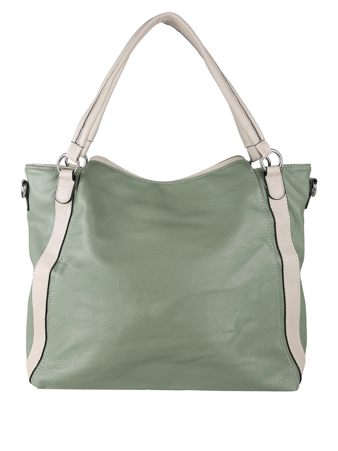 Solada Borsa hobo da donna con doppi manici - verde chiaro