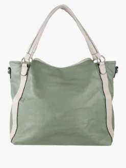 Solada Borsa hobo da donna con doppi manici - verde chiaro