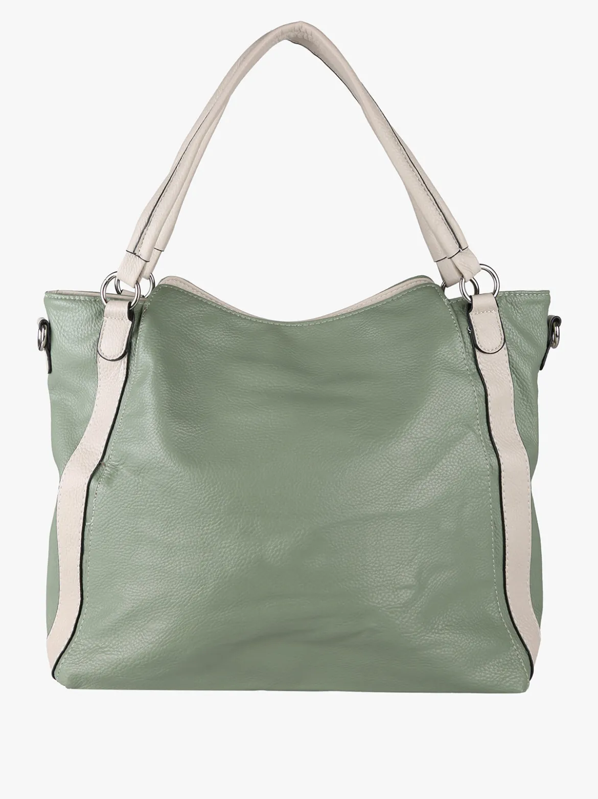 Solada Borsa hobo da donna con doppi manici - verde chiaro