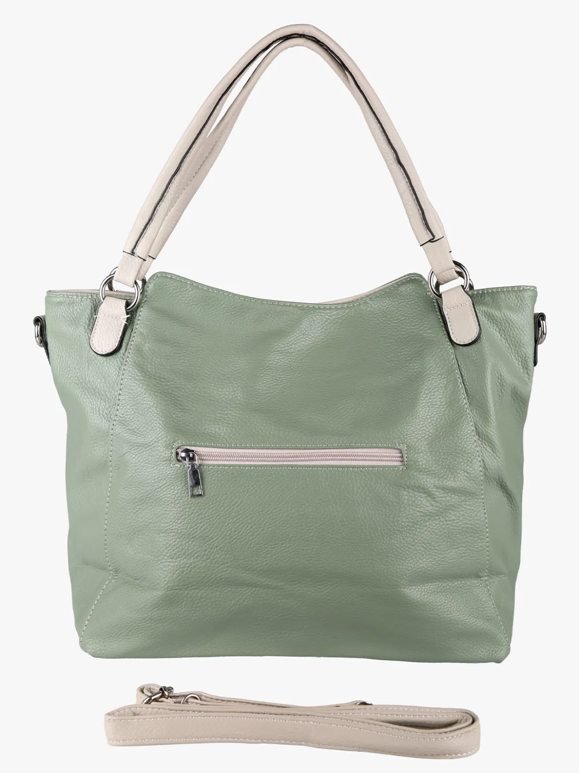 Solada Borsa hobo da donna con doppi manici - verde chiaro
