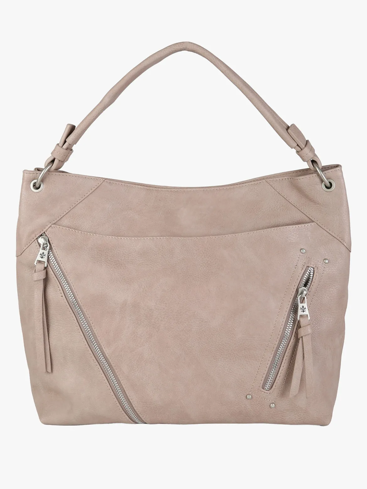 Solada Borsa hobo da donna in ecopelle - apricot