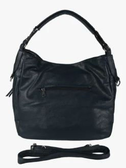 Solada Borsa hobo da donna in ecopelle - blu scuro