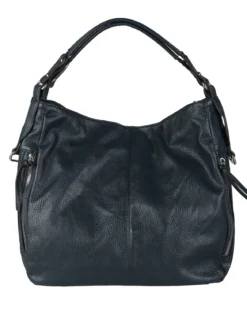Solada Borsa hobo da donna in ecopelle - blu scuro