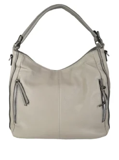Solada Borsa hobo da donna in ecopelle - grigio chiaro