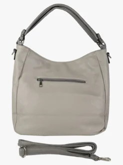 Solada Borsa hobo da donna in ecopelle - grigio chiaro