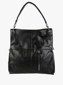 Solada Borsa hobo da donna in ecopelle - nero