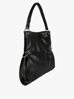 Solada Borsa hobo da donna in ecopelle - nero