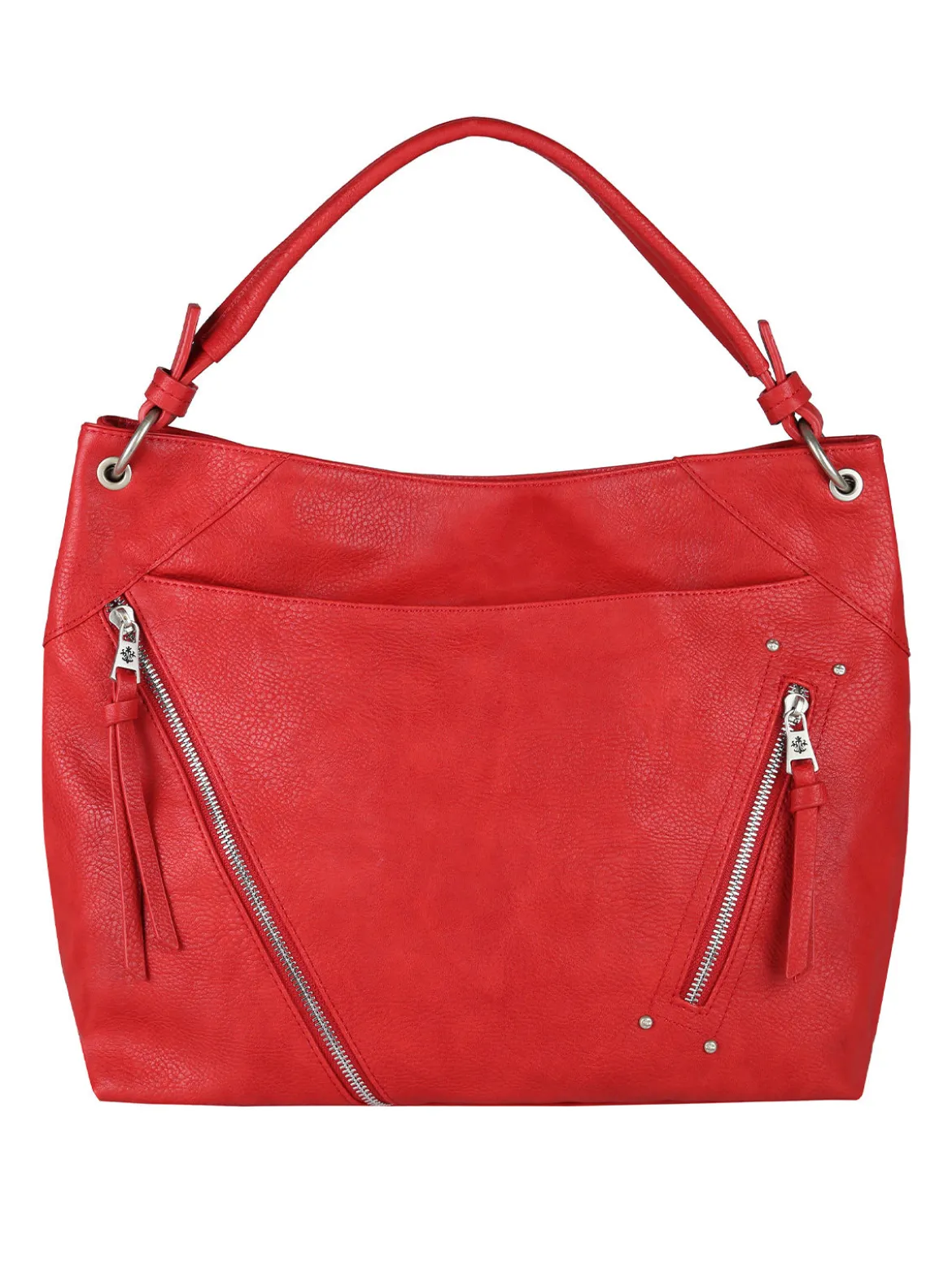 Solada Borsa hobo da donna in ecopelle - rosso