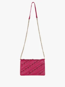 Solada Borsa rigida a tracolla con manico a catena - fucsia