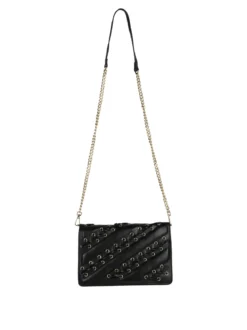 Solada Borsa rigida a tracolla con manico a catena - nero