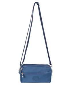Solada Borsetta a tracolla rettangolare da donna in nylon - blu scuro