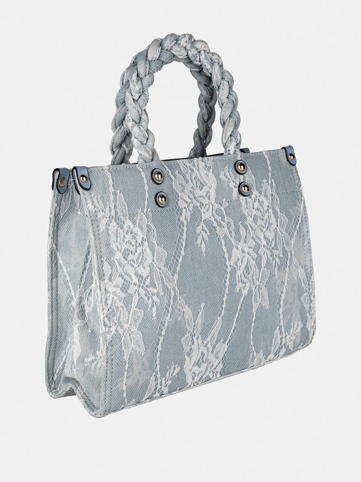 Solada Borsetta da donna in jeans con pizzo