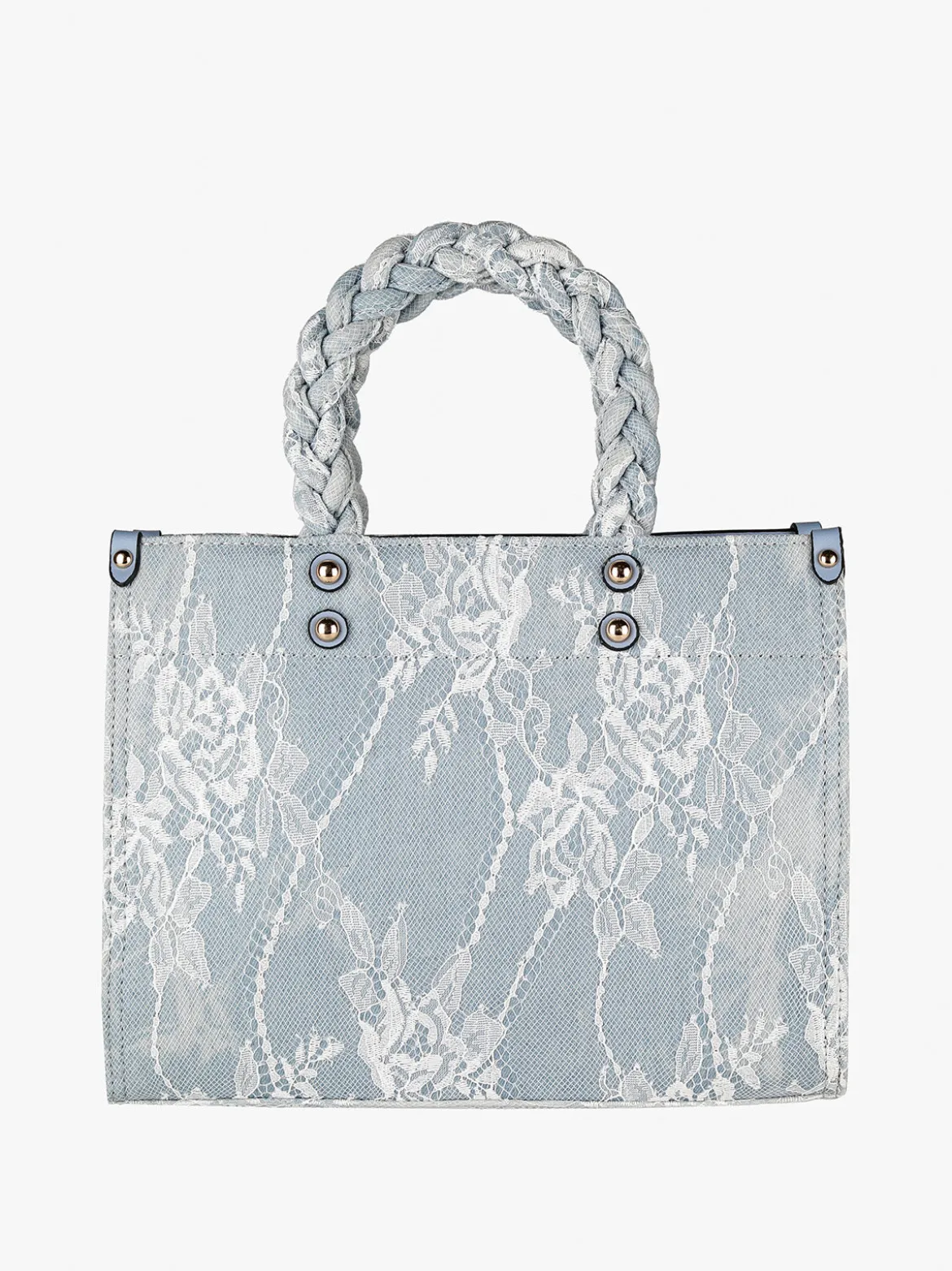 Solada Borsetta da donna in jeans con pizzo