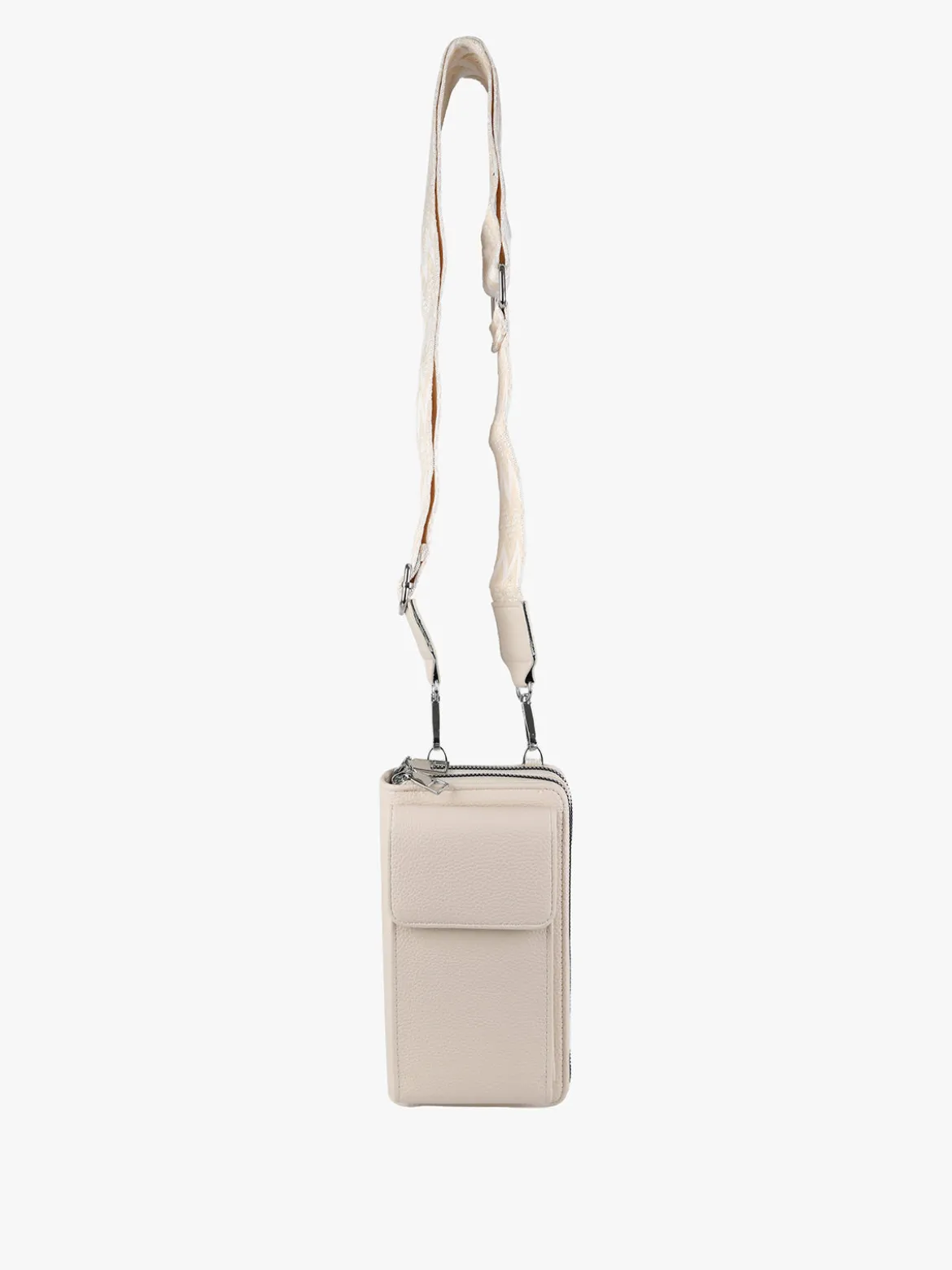 Solada Borsetta portafoglio a tracolla con porta telefono - beige