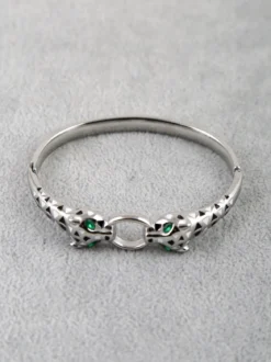 Solada Bracciale rigido da donna con leopardi
