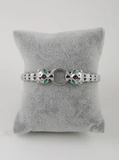 Solada Bracciale rigido da donna con leopardi