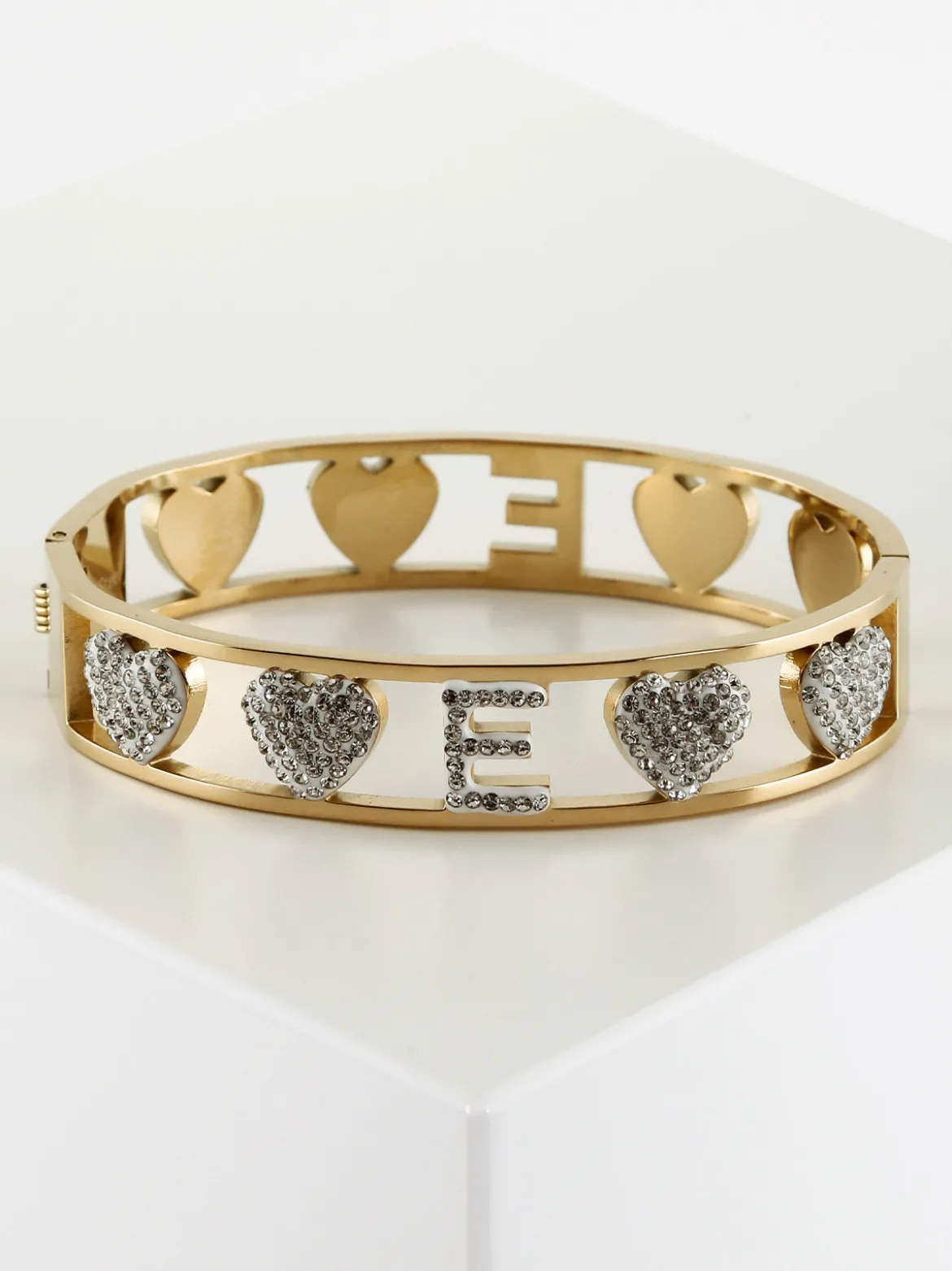 Solada Bracciale rigido iniziale "E"