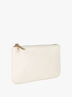 Solada Bustina donna in ecopelle con zip - beige