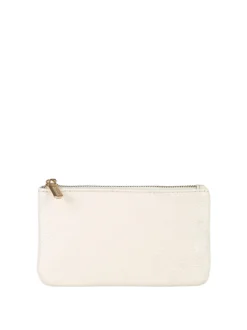 Solada Bustina donna in ecopelle con zip - beige
