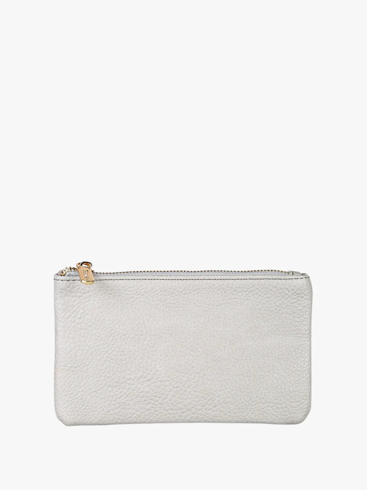 Solada Bustina donna in ecopelle con zip - grigio