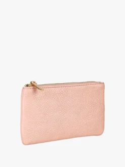 Solada Bustina donna in ecopelle con zip - rosa