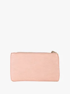 Solada Bustina donna in ecopelle con zip - rosa