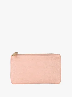 Solada Bustina donna in ecopelle con zip - rosa