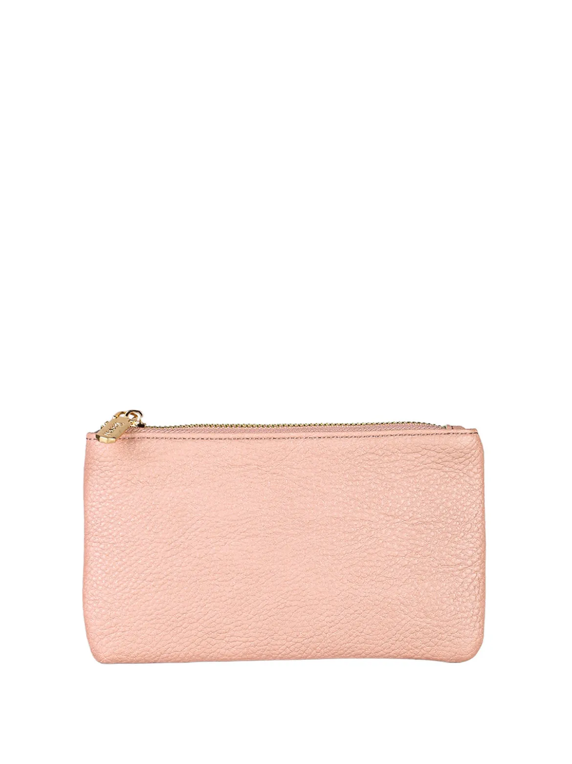 Solada Bustina donna in ecopelle con zip - rosa