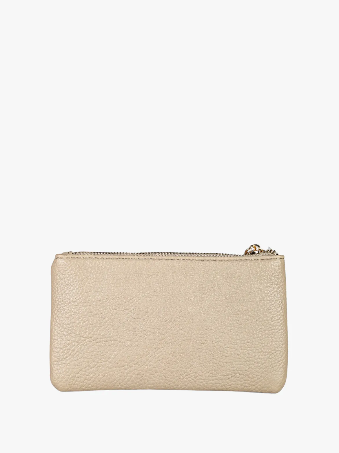 Solada Bustina donna in ecopelle con zip - taupe