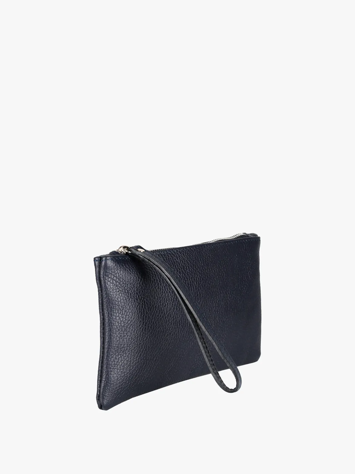 Solada Bustina donna in pelle con polsiera - blu scuro