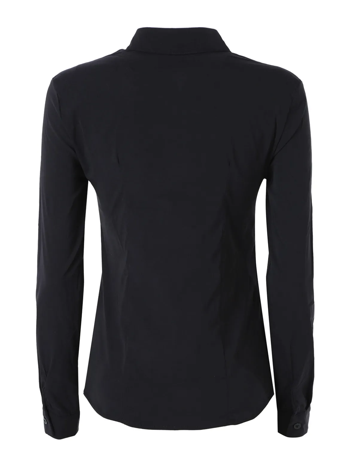 Solada Camicia da donna elasticizzata a maniche lunghe - nero