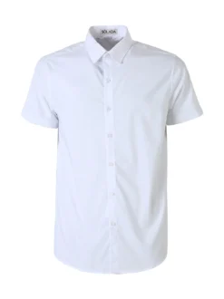 Solada Camicia da uomo a maniche corte - bianco